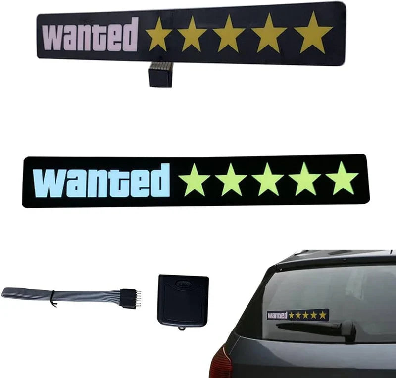 5 Stars Wanted Led Light