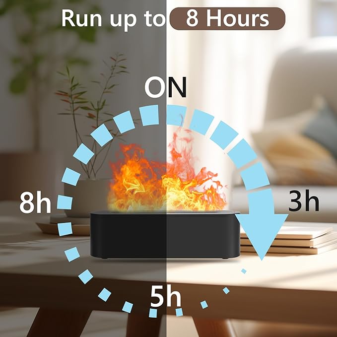 Flame Humidifier With Essential Oil