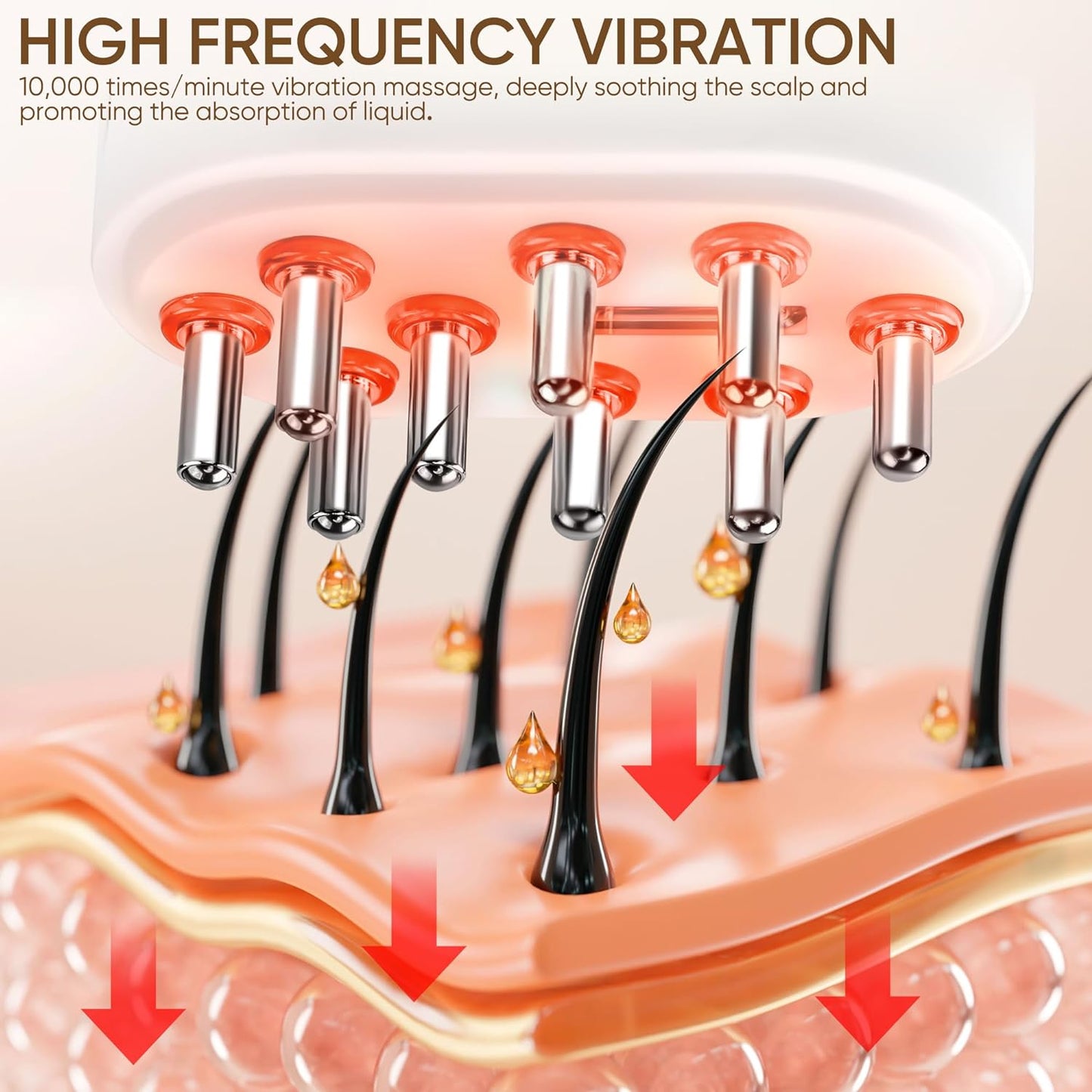 2 in 1 Scalp Massager & Hair Oil Applicator