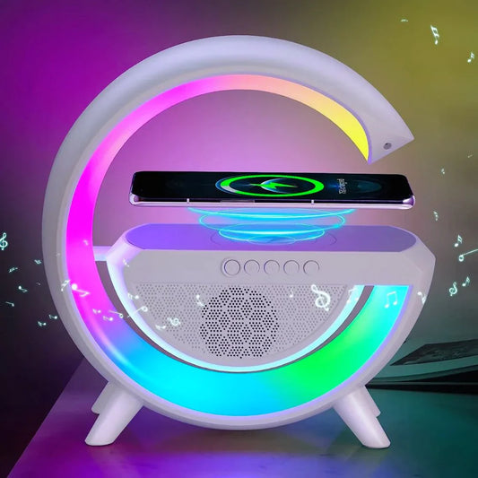 G-Shape Wireless Charging Speaker Lamp
