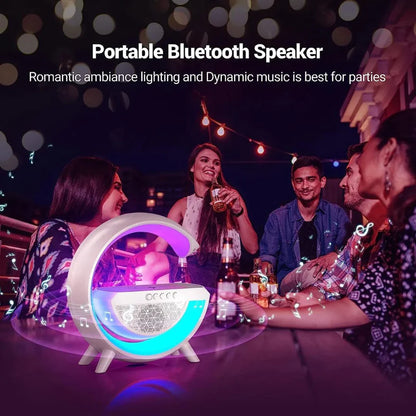 G-Shape Wireless Charging Speaker Lamp