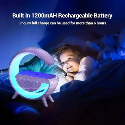 G-Shape Wireless Charging Speaker Lamp