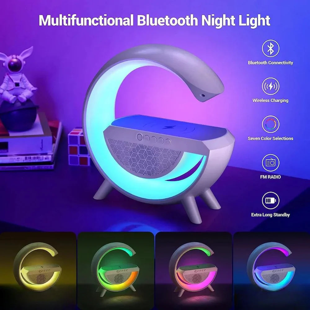 G-Shape Wireless Charging Speaker Lamp