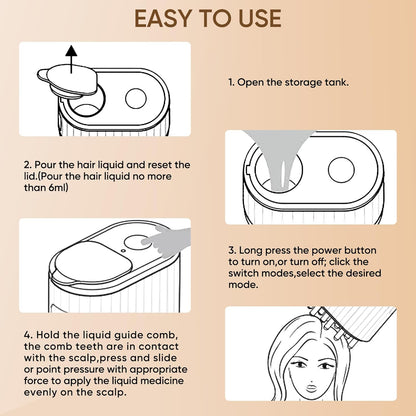 2 in 1 Scalp Massager & Hair Oil Applicator