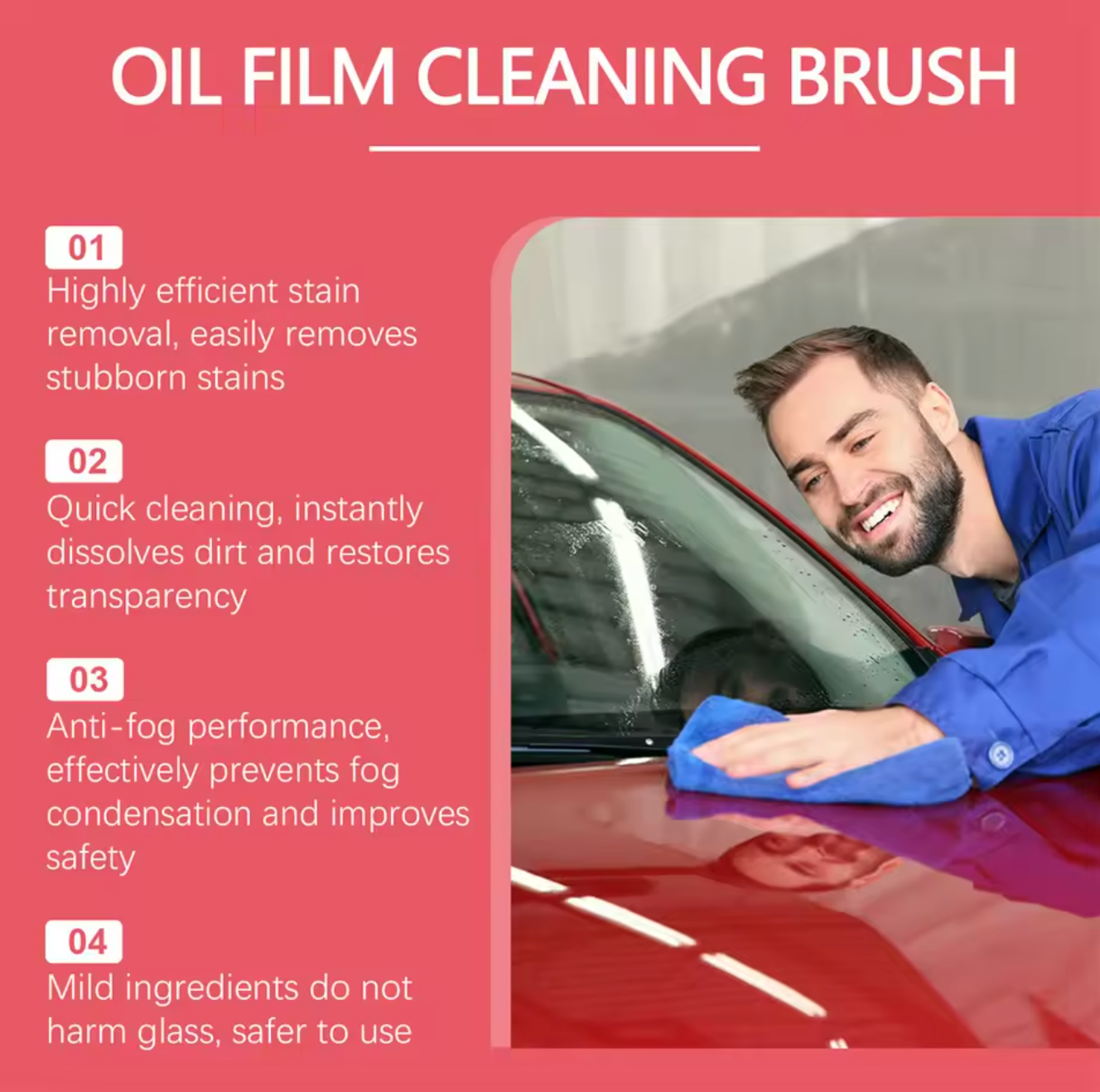 Car Glass Cleaning Brush