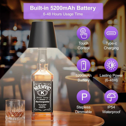 Wireless Led Bottle Lamp